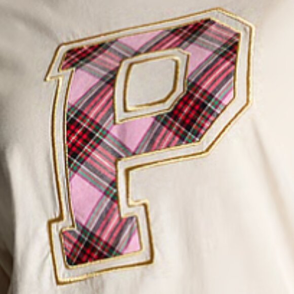 PINK Victoria's Secret "Santa Fav" Cotton Campus Long-Sleeve - Large - NWT - Picture 2 of 5